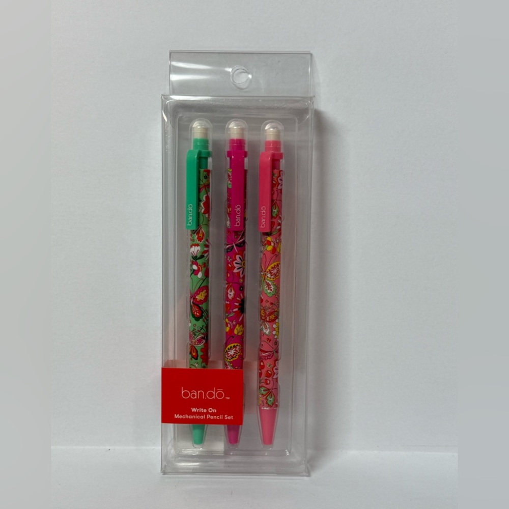 ban.do Write On Floral Mechanical Pencil Set – Set of 3 – New